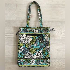 Vera Bradley “Island Blooms” Laptop Padded Multi Pocket Tote Bag